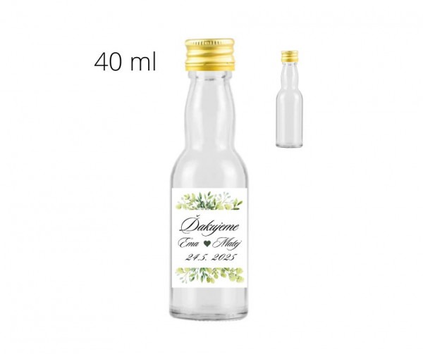 Mini fľaštičky s etiketou 40ml A03
